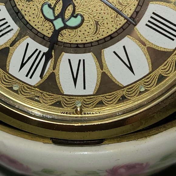 Vintage porcelain Blessings West Germany clock - Picture 6 of 7